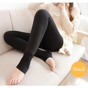 NUOVI LEGGINGS DONNA INVERNALI MORBIDI ELASTICIZZATI NERI A RIGHE CALDI 185 - Foto 1 di 5