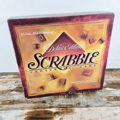SCRABBLE Deluxe Edition w/ Rotating Turntable Board - 1999 Parker Brothers - Image 1 of 4