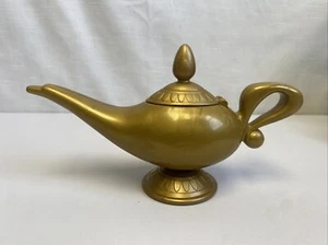 Lampada Vintage Mattel Disney Aladdin Genio's Magic Message 8 Palline 1992 Usata Funzionante - Foto 1 di 8