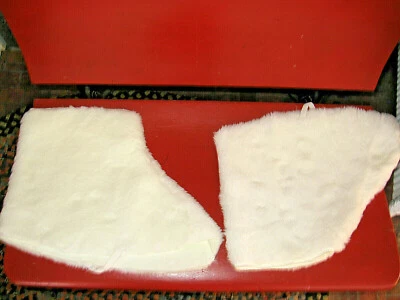 NEW PLUSH SHOE COVERS/SPATS FOR WHITE ANIMAL - FROM BUNNY/RABBIT PARADE COSTUME - Image 1 of 3