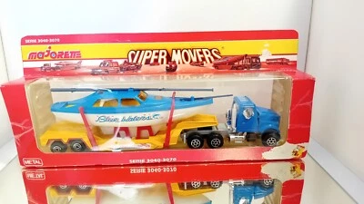 Camion Majorette Serie 3000 + Boat Transporter Blue Waters quasi come nuovo i... - Immagine 1 di 4
