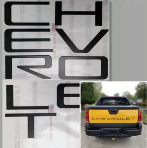 1999 - 2006 AVALANCHE PLASTIC TAILGATE LETTERS RAISED SET MATTE BLACK - Picture 1 of 6