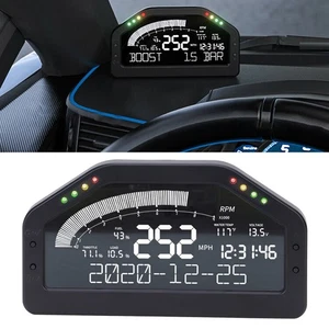 TECH Dash Race Display LCD 8 LED Light Universal Racing Meter Car Modification - Picture 1 of 12