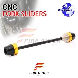 Gold Front Fork Axle Slider For Honda CBF1000 (ABS) 09 08 07 06 - Picture 1 of 7