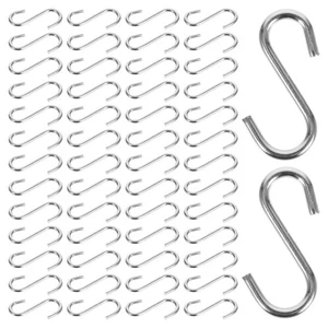 100 PIEZAS HÁGALO USTED MISMO Mini Ganchos en Forma de S Resistente Acero Inoxidable Percha en Forma de S - Imagen 1 de 12