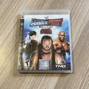 WWE Smackdown Vs. Raw 2008 Featuring ECW PS3 PlayStation 3 Complete CIB Tested - Picture 1 of 3