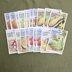 Garden Seeds Lot of 20 Packs of Burpee Fordhook Farms Vegetable Fruit 2023 - Picture 1 of 5