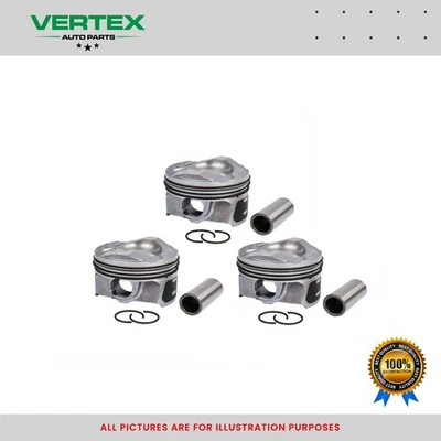 Juego de 3 Pistones con Anillos para Ford M1DA 1.0 EcoBoost B-Max C-Max Focus Gasolina Foto 1 de 2