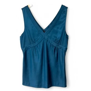 THEORY | S | Teal Silk Top Cami Sleeveless Tank Women's Blouse - Picture 1 of 2