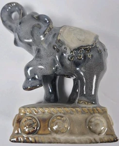 Statuina elefante in ceramica fatta a mano Vastu Shastra arte faccia nord o nord-est vintage - Foto 1 di 10