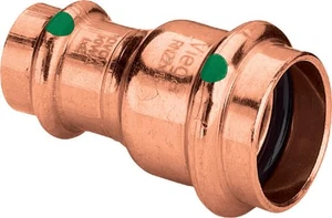 Viega Muffe mit SC Profipress 2415.2 in 15x12mm Kupfer - Bild 1 von 3