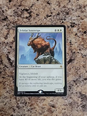 MTG - Felidar Sovereign - Battle for Zendikar - NM, English Magic Free Shipping  - Image 1 of 3