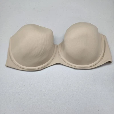 Sujetador para mujer Cacique 40DD beige ligero multivía sin tirantes con aros Foto 1 de 4
