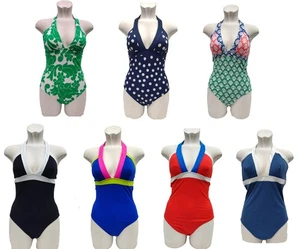 Costume da bagno BODEN Itaca reggicalze modello collo nuoto taglia 6 8 10 12 14 16 18 reg lungo - Foto 1 di 63