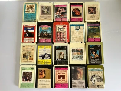 20 x 8 Track Rebuilt Tapes Helen Reddy Shirley Bassey Carpenters Slim Dusty - Image 1 of 4