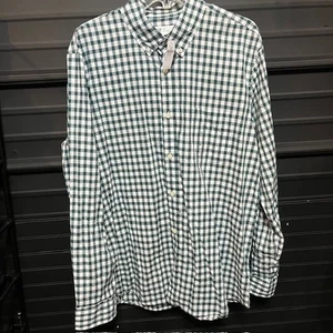 GAP Hemd Herren XL grün Gingham Karo Slim Fit Stretch Popeline leicht L/S - Bild 1 von 3