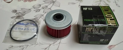 Filtre à Huile+Joint Hiflofiltro HF 113 Honda 125 XLV  Varadéro et Shadow  - Photo 1/3