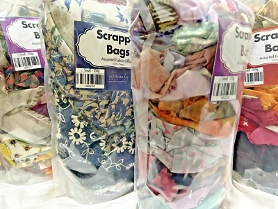 Scrappie Bags Half Kilo Lot of Woven Cotton  Kantha Kawandi Boro Sewing Projects - Image 1 of 4