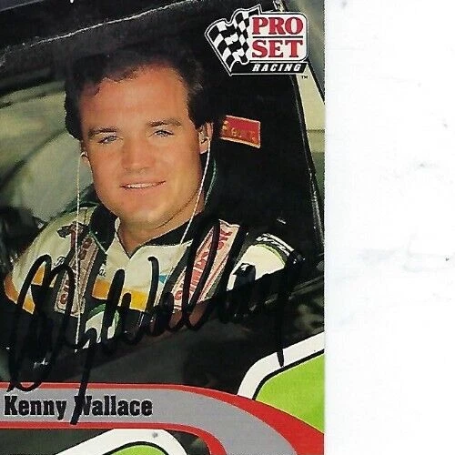 KENNY WALLACE HAND SIGNED 1992 PRO SET RACING #9 - NASCAR - Image 1 of 1