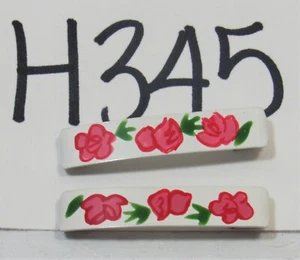 Girl's Barrette Hair Clip Metal Flowers Vintage - Picture 1 of 6
