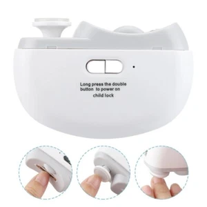 2 In1 Electric Nail Clippers Automatic Nail Clipper Trimmer Cutter Manicure Safe - Picture 1 of 7
