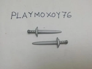 PLAYMOBIL.PLAYMOXOY76. LOTE DE DOS ESPADAS SOLDADOS CABALLEROS PIRATAS MEDIEVAL. - Picture 1 of 1