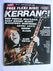 KERRANG June 3 1982 No 17 Aldo Nova Baron Rojo Twisted Sister Dee Snider Heart - Picture 1 of 4