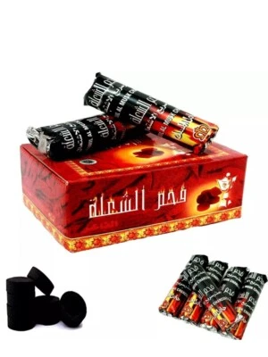 ORIGINAL TORCH CHARCOAL Al Shula Quick-Light Charcoal for Bakhoor & Oud|Long-Lasting & Odorless Burn فحم