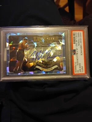 2022 Leaf Vibrance Mike Tyson Blue Crystal 1/1 Auto Gem Mint 10 - Image 1 of 3