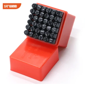 Metal Punch Set 1/4 6mm 36PC Steel Number Letter Stamping Kit for Jewelry Craft - Picture 1 of 8
