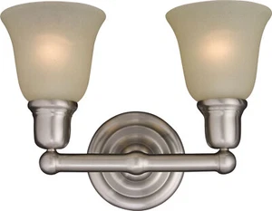Maxim Lighting Bel Air 2-Light Bathroom Vanity Light in Satin Nickel - Picture 1 of 1