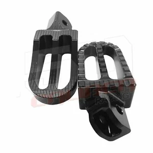 Aluminum Oversized Foot Pegs Black For Larger Rider Honda CRF 50 CRF50 Pit Bike - Picture 1 of 9