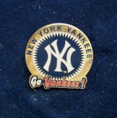 2003 NY logo New York Yankees Go Yankees! lapel pin MLB c28705 - Image 1 of 4