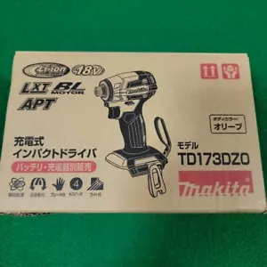 Destornillador de impacto Makita TD173DZO oliva 18V 1/4 herramienta sin escobillas solamente. Con caja original - Imagen 1 de 7