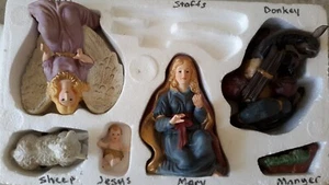 Vintage 2002 Nativity Set # 54035 By Home Interiors and Gifts 13 Pc Large Used - Picture 1 of 10
