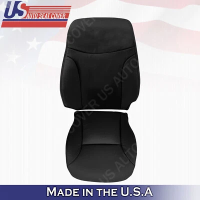 For 2002 2003 2004 2005 2006 Lexus ES300 Front Top & Bottom Leather Cover Black - Image 1 of 4