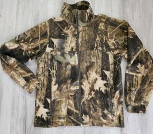 Columbia Youth XL Fleece Full Zip Jacket Camo Sweatshirt Boys Mock Neck Kids Boy - Picture 1 of 10