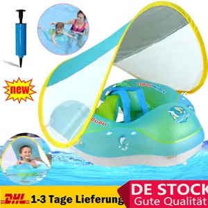 Baby Schwimmring mit abnehmbarem Sonnendach Schwimmreifen für ab 3-36 Monate - Bild 1 von 19