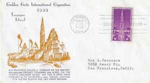 1939 FDC, #852, 3c Golden Gate International Exposition, Espenshade