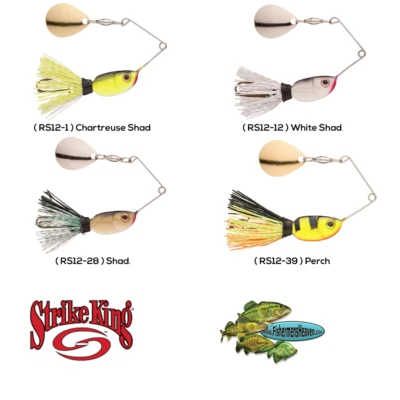 Señuelo de pesca Strike King Spinnerbaits Rocket Shad 1/2 oz RS12 elige cualquier 4 colores Foto 1 de 4