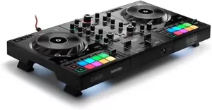 Professional DJController with Retractable Feet & Touch-Responsive Jog Wheels - Picture 1 of 10