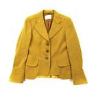 BRIONI Tailored Jacket 42 Yellow Wool Made in Italy