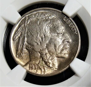 1937-S 5C Buffalo Nickel MS66 NGC - Picture 1 of 4