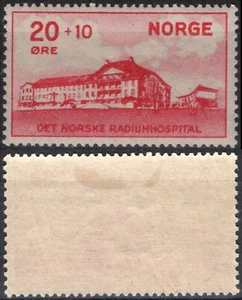 44 Noruega 1931, NK 184 MH, Rikshospitalet, MI 162, SC #B4. - Imagen 1 de 1