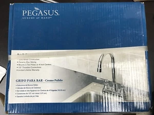 Pegasus PBF1-PC 2-Handle Bar Faucet in Polished Chrome - Picture 1 of 3