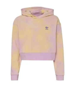 ADIDAS Originals Crop Hoodie Long Sleeve Purple Yellow BNWT Girls Size XL - NWT - Picture 1 of 18