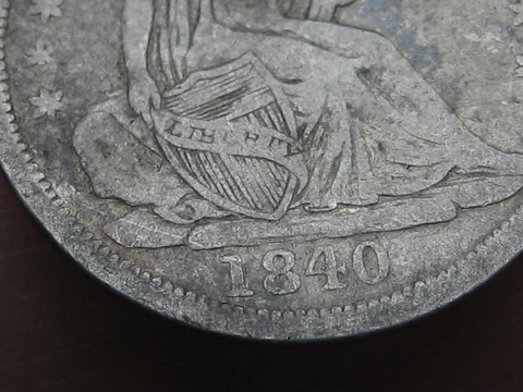 1840 Seated Liberty Half Dime- No Drapery, Fine Details Cover