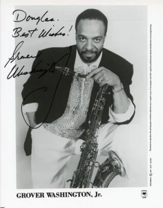 Grover Washington Jr - Signiertes Foto (Jazzsaxophonist) - Bild 1 von 1