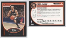 2007-08 Bowman Draft Picks & Stars Tony Parker #9 HOF