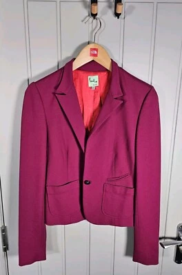 Blazer para mujer Paul Smith Reino Unido 10/UE 42 púrpura corta chaqueta de negocios fiesta inteligente Foto 1 de 4